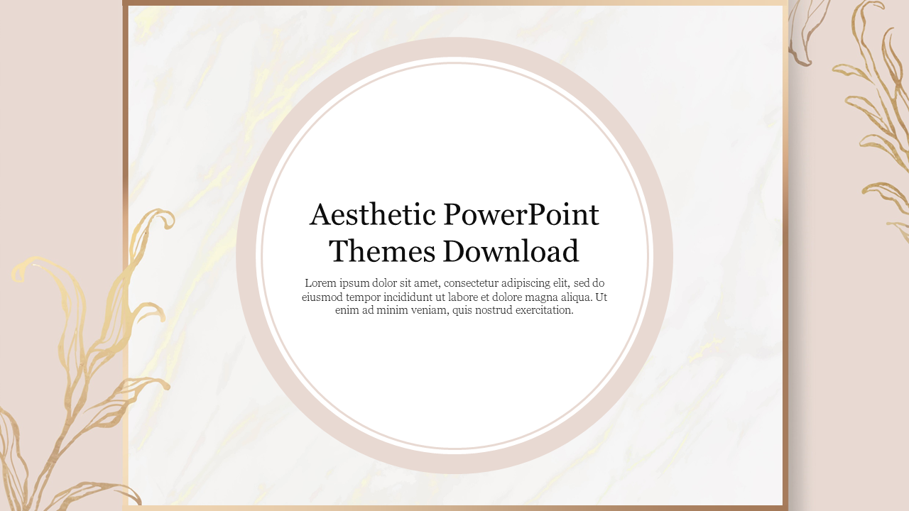 Best Aesthetic PowerPoint Themes Download PPT Slide